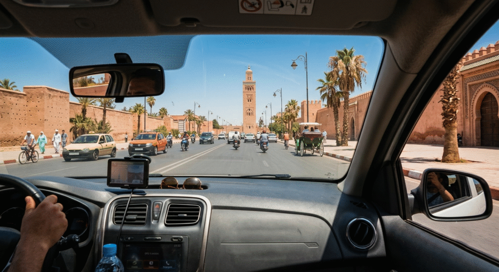 conduire en été à Marrakech
