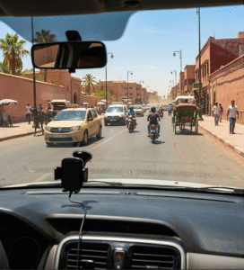 conduire en été à Marrakech